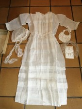 Ancienne robe de communion début 1900 + accessoires