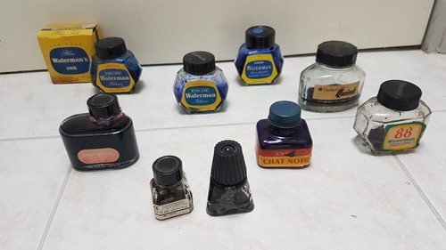 Flacons anciens encre - flacons,