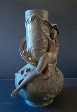 Vase etain art nouveau - etain,