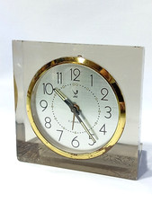 JAZ Mécanique 7 Jewels Boîtier en plexi, vers 1970, Parfait Fonctionnement