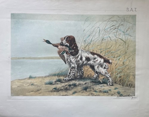 Léon danchin gravure signée - léon,