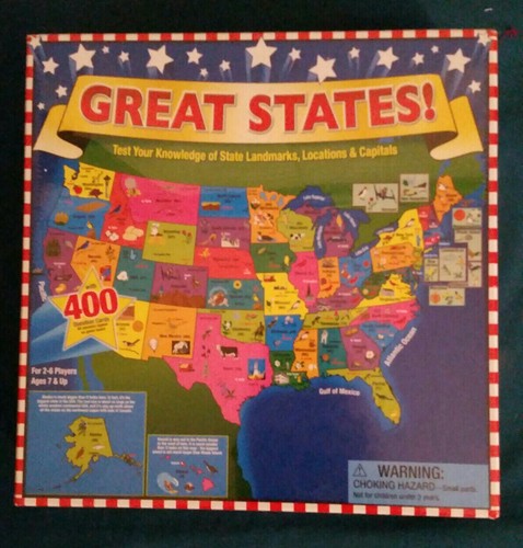 New great states board game - board,