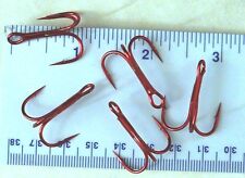 50 Matzuo 300060 Rouge Triple Pêche Poisson Crochets Taille 2 - 50 Crochets