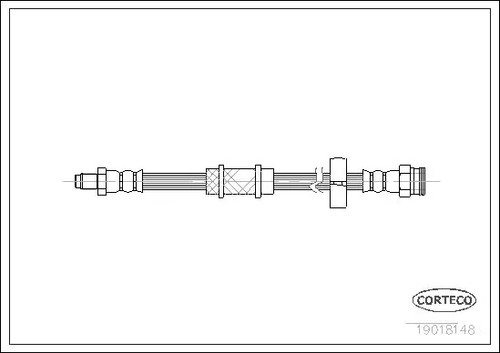 Flexible frein essieu avant - flexible, de
