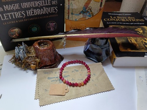 Bracelet tourmaline rouge - , aa