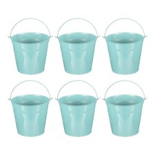 6 pièces seau métallique