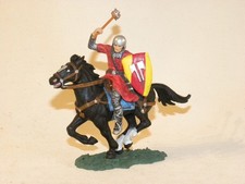 JOUET ANCIENNE FIGURINE ELASTOLIN HAUSSER EN PLASTIQUE CAVALIER NORMAND EN TBE