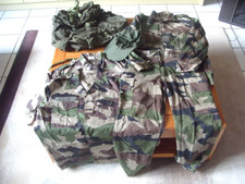 LOT MILITAIRE CAMOUFLAGE TREILLIS SAC A DOS CHEMISETTES CASQUETTE PECHE CHASSE