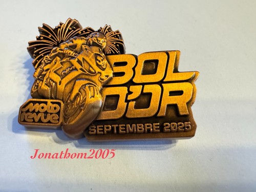 Broche medaille moto bol - medaille,
