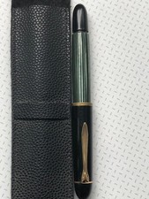 Vintage Pelikan 140 Piston Stylo à Plume En Vert Rayé