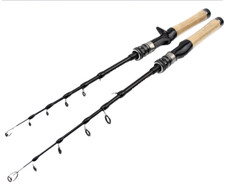 Canne à Pêche Télescopique Ultra Légère à Appât Mer Rivière En Fibre De Carbone