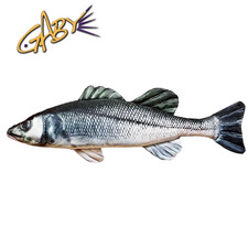 Oreiller, décoration et jouet poisson bébé BASS DE MER EUROPÉEN 70 cm