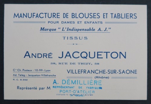 Carte visite jacqueton - carte,