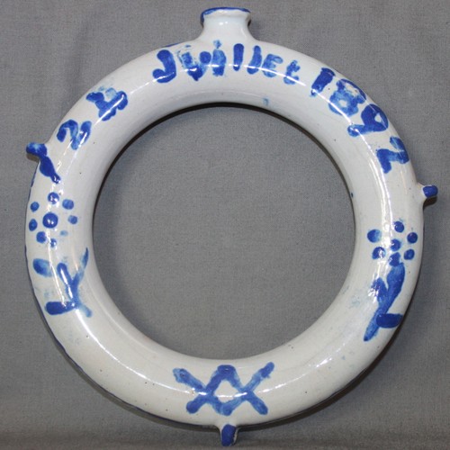 Gourde maconnique faience - maconnique,