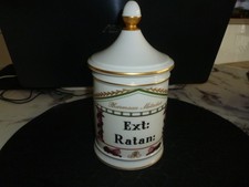 Pot à Pharmacie Metadier ext ratan goumot labesse  porcelaines de limoges 
