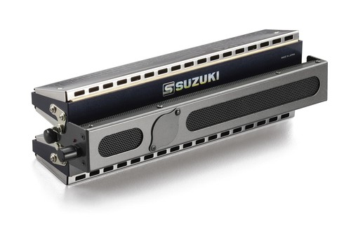 Microphone harmonica double