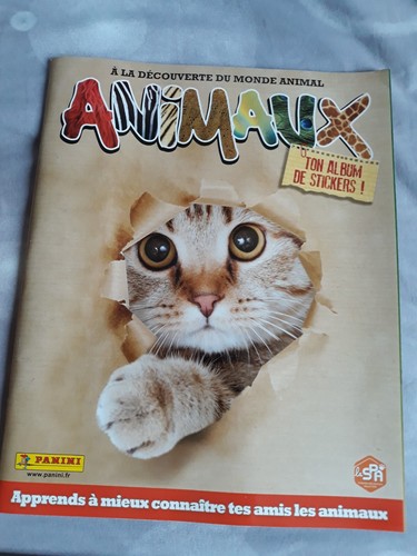 Album panini animaux - panini, vide
