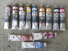 LOT de 12 Tubes de peinture à