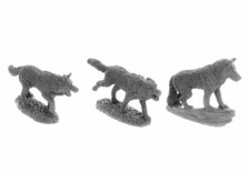 3 x WOLF PACK - BONES USA DWELLERS REAPER figurine miniature rpg jdr loup 7038