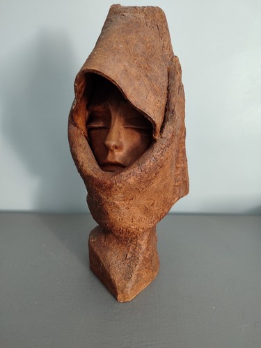 Sculpture tête femme - sculpture,