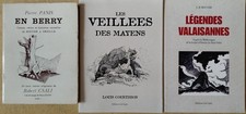 Lot 3 Livres CONTES LÉGENDES RÉCITS BERRY SURNATUREL SORCELLERIE