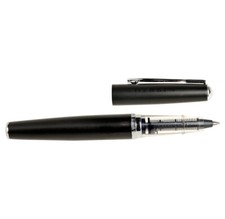 [Ref:21600T] HERBIN Stylo roller métal rechargeable à cartouche standard Noir