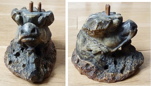 Socle pour statue - statuette, en