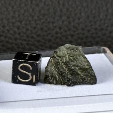 Moldavite de 2,29 g Tectite