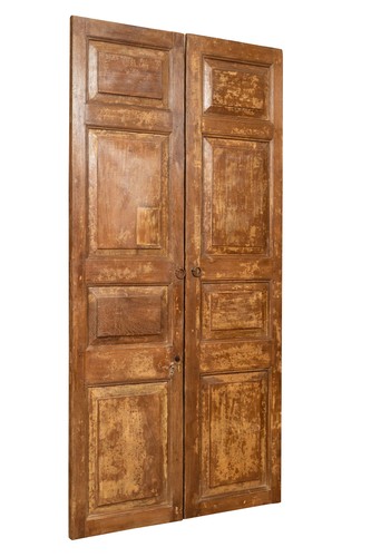 Porte bois massif fer - porte,