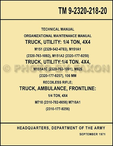 1960 1978 jeep - 1960-1978, m151