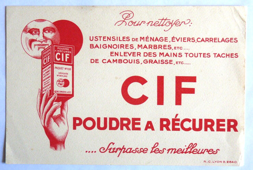 Buvard cif poudre à - buvard,