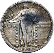 États-Unis Standing Liberty