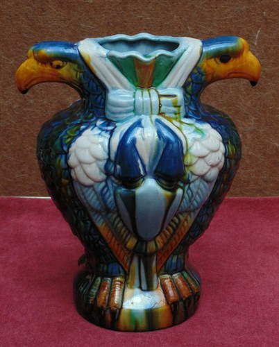 Rare ancien grand vase aigle - ancien,