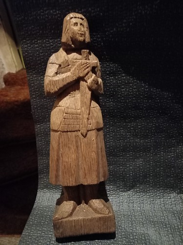 Statuette jeanne arc bois - statuette,