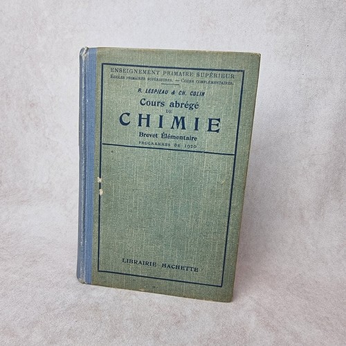 Livre scolaire ancien chimie - scolaire,