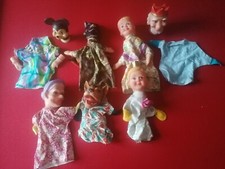 lot  7 marionnettes vintage