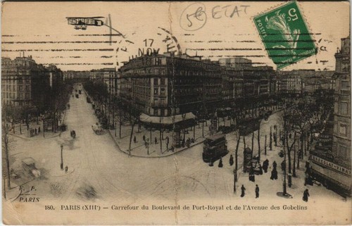 Cpa paris 13e - paris, carrefour