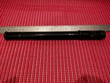 Ancienne petite pompe air gonflage pneus vélo vintage radieuse 1940's peint noir