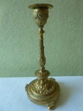 Bougeoir En Bronze Doré