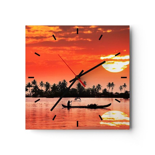 Horloge murale verre - horloge,