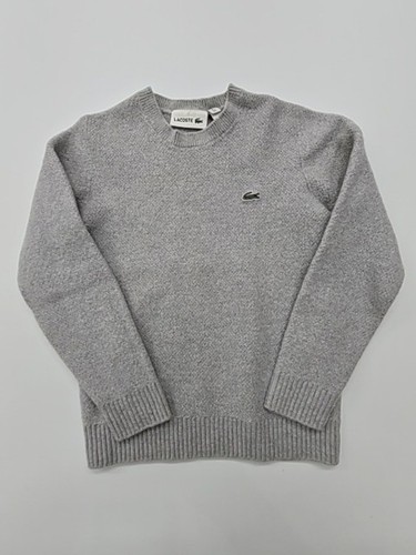 Pull col rond gris - , bruyère