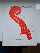 PARTITION II ÈME PETIT CONCERT.POUR VIOLONCELLE ET PIANO
