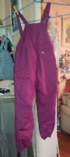 PANTALON A BRETELLES SKI - femme - Prune .t.40 - Bon Etat.