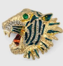 Bague Vintage Tête De Tigre Femme ? Gucci