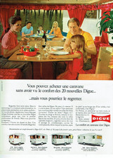 Publicité Advertising 0825  1969   Digue  caravanes