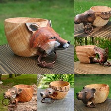 Hand Carved Cup Scandinavian