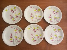 6 ASSIETTES PLATES ANCIENNES