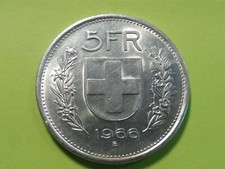 MONNAIE  SUISSE  5 FRS  ARGENT