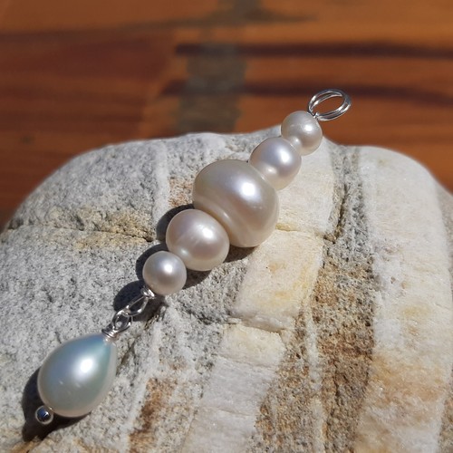 Pendentif perles culture - en, de