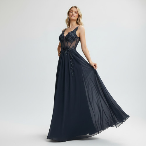 Loveaparis navy blue - navy, lace